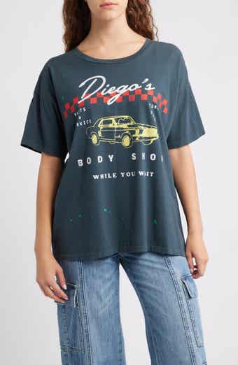 Daydreamer Diego's Body Shop Cotton Graphic T-Shirt