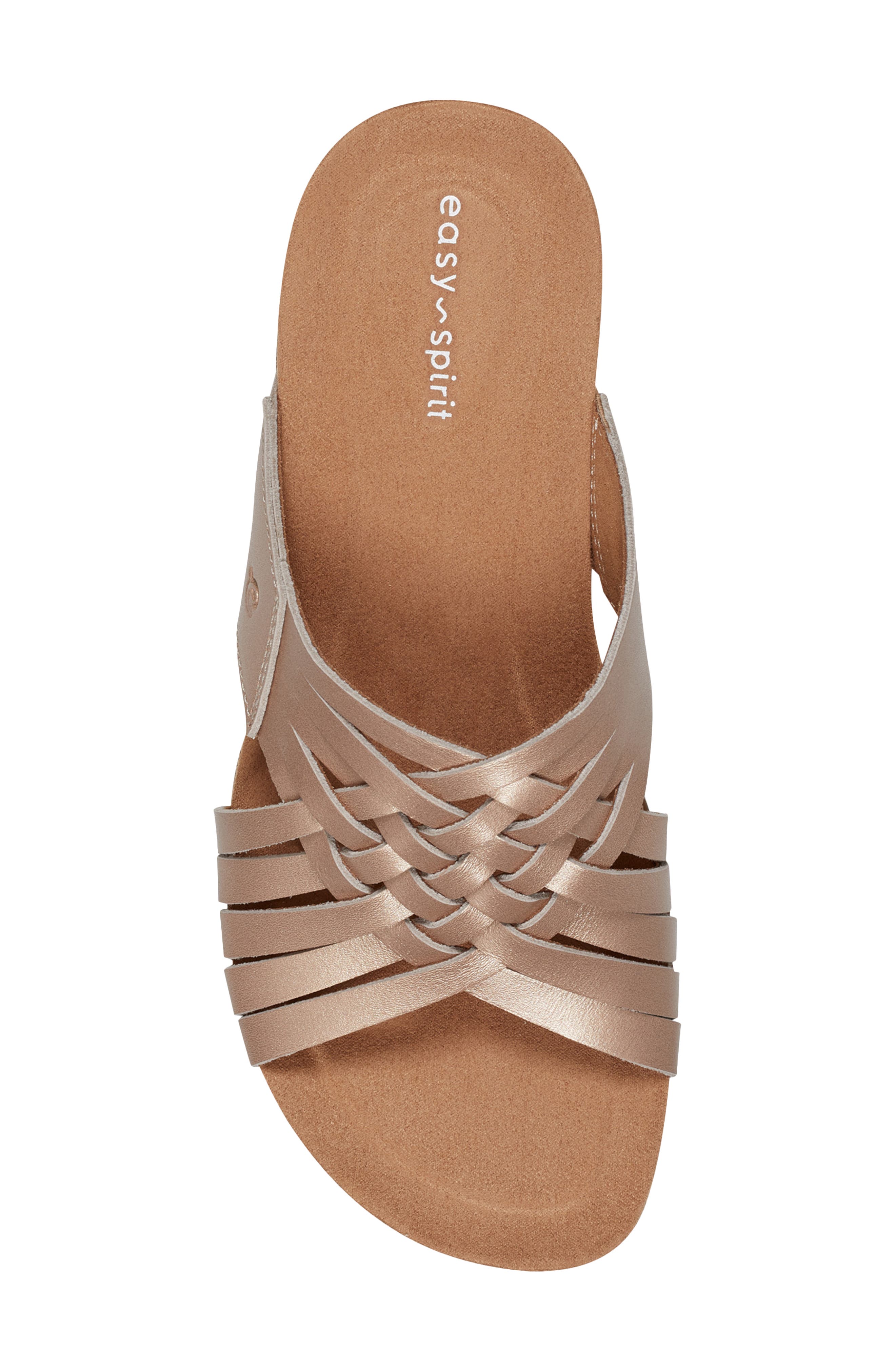 Easy Spirit Meadow Slide Sandal, Alternate, color, Bronze