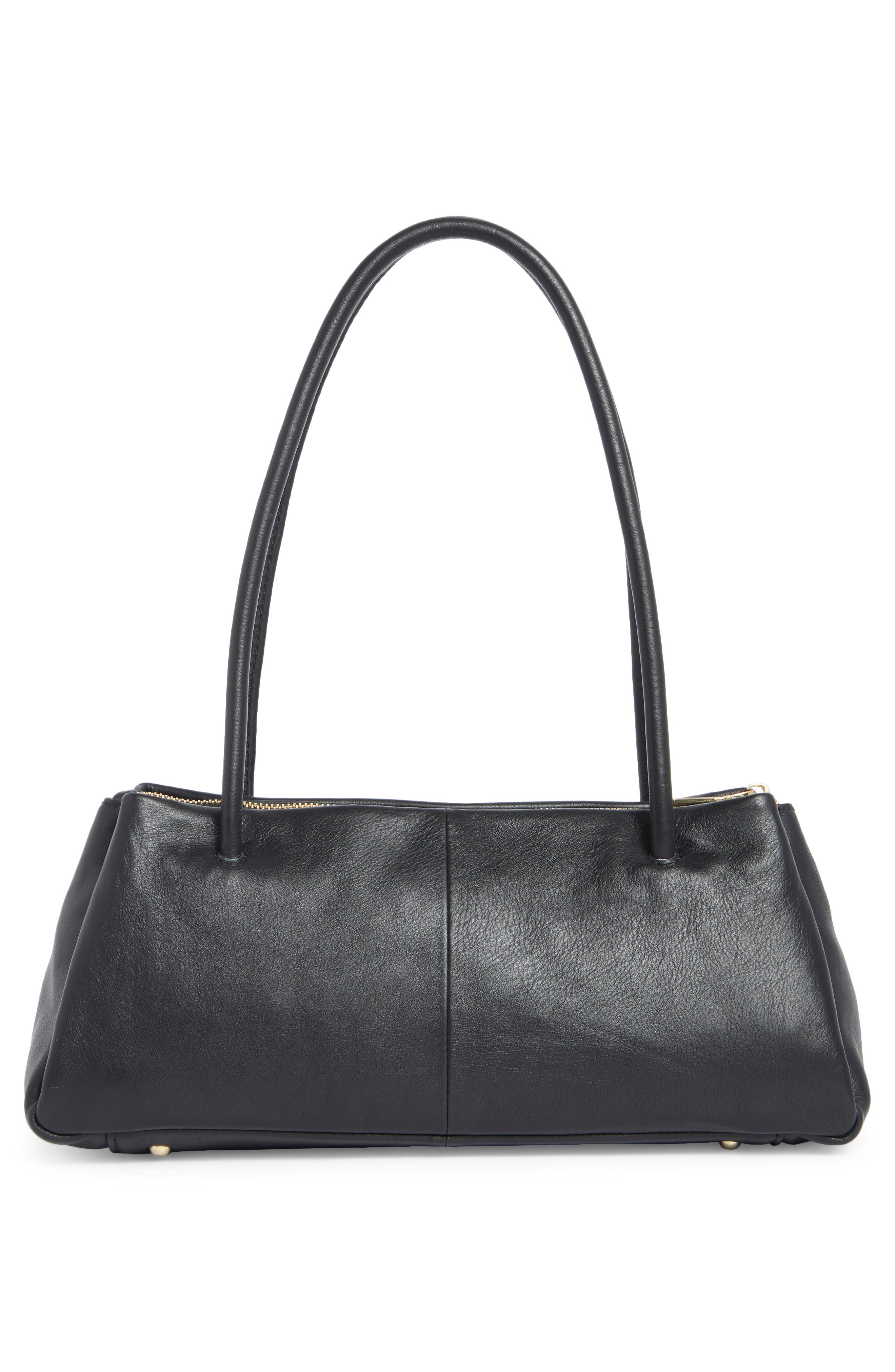 AIMEE Porto Triple Compartment East/West Shoulder Bag, Alternate, color, Black