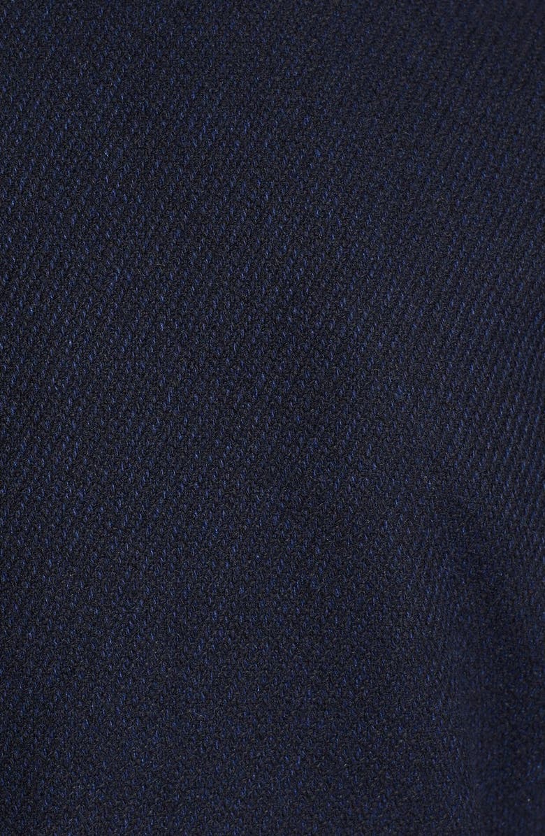 Topman Double Breasted Wool Blend Trench Coat, Alternate, color, 