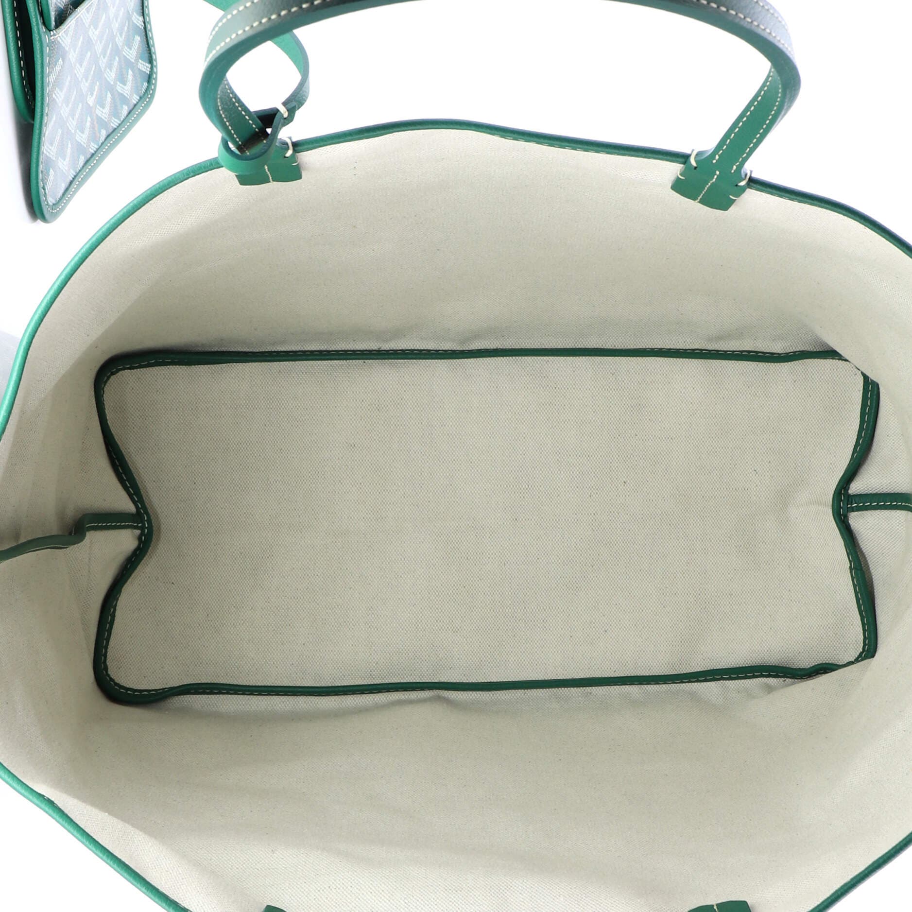 Pre-Owned Goyard Saint Louis Tote Coated Canvas PM, Alternate, color, Green