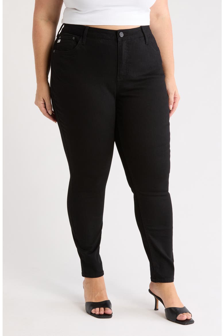 Bombshell Skinny Jeans, Main, color, BLACK RINSE