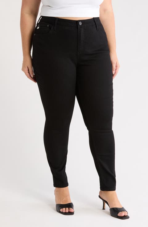 Bombshell Skinny Jeans (Black Rinse) (Plus)