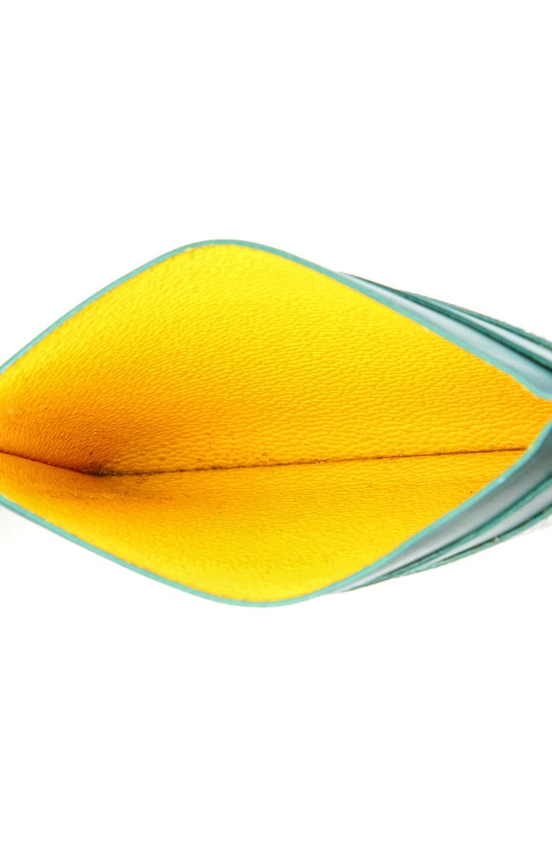 Pre-Owned Goyard Saint Sulpice Card Holder Coated Canvas, Alternate, color, Green