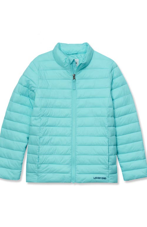 Lands' End Kids Insulated Down Alternative Thermoplume Jacket In Blue