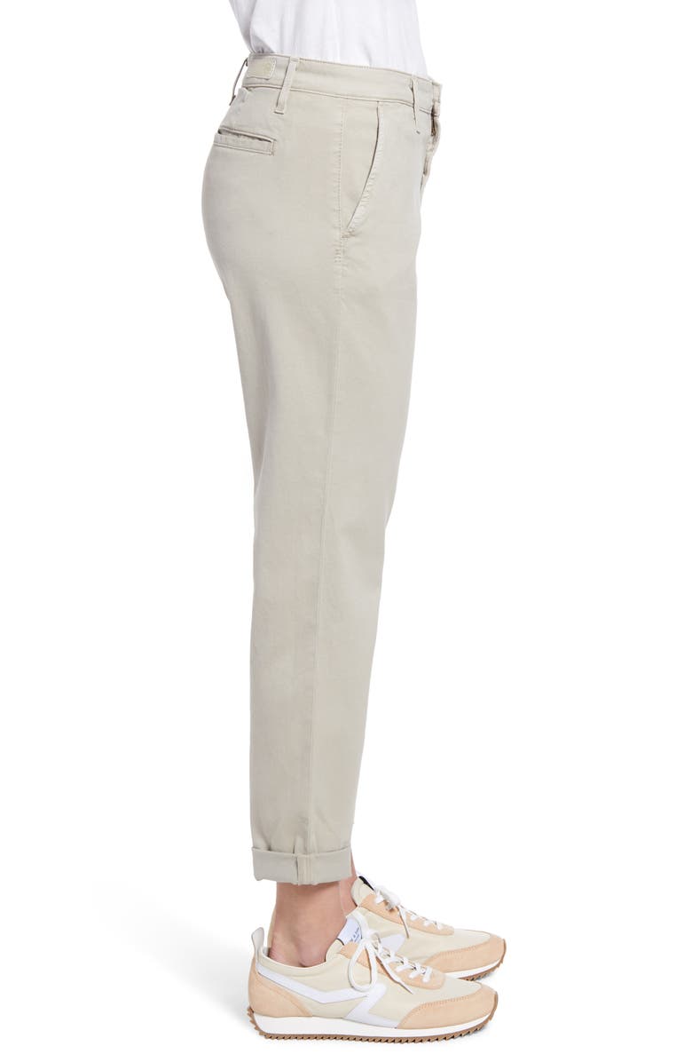 AG Caden Crop Twill Trousers, Alternate, color, Sulfur Dry Dust