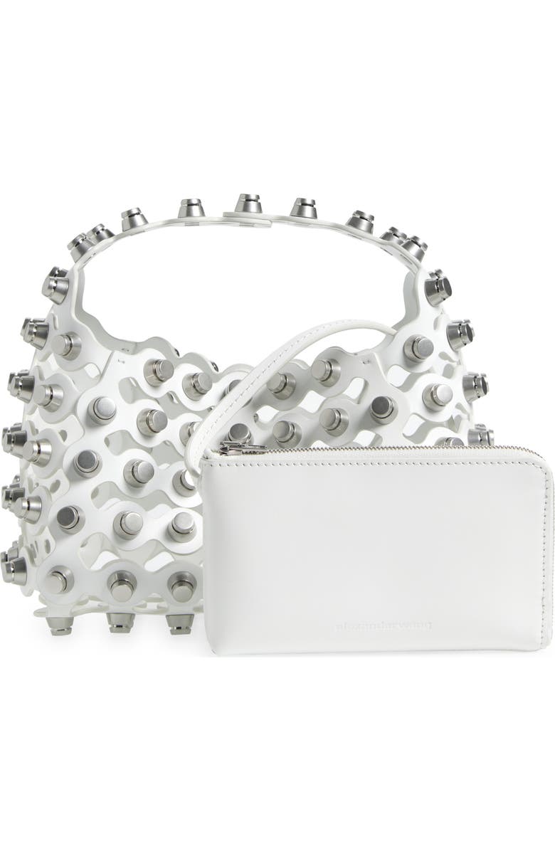 Alexander Wang Small Rex Studded Leather Handbag, Alternate, color,
