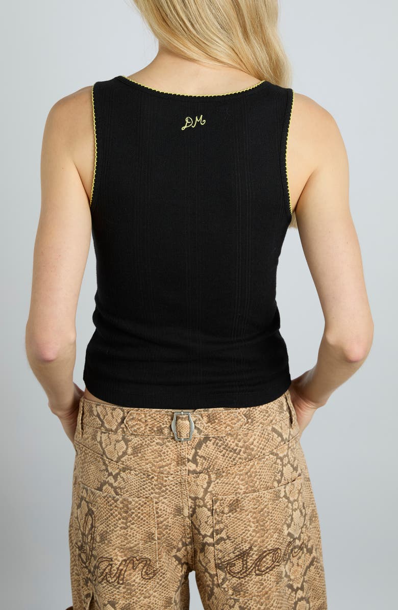 Damson Madder Salomé Pointelle Tank, Alternate, color,