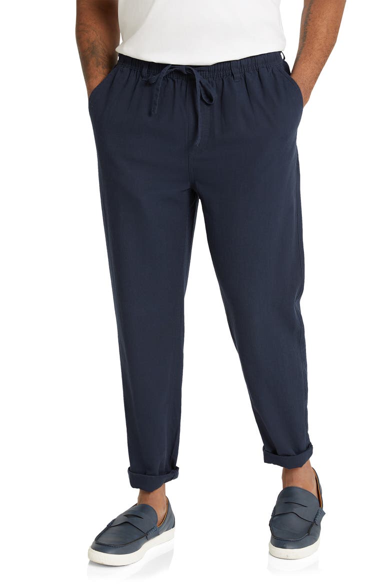 Nate Drawstring Pants , Main, color, NAVY