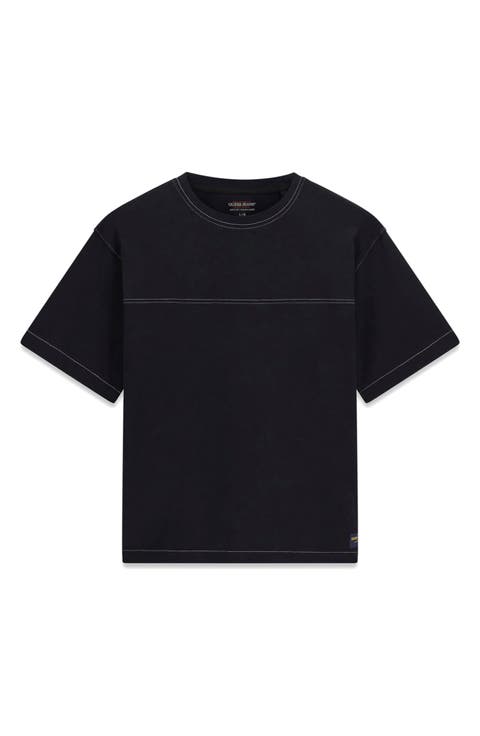 Contrast Stitch Boxy T-Shirt