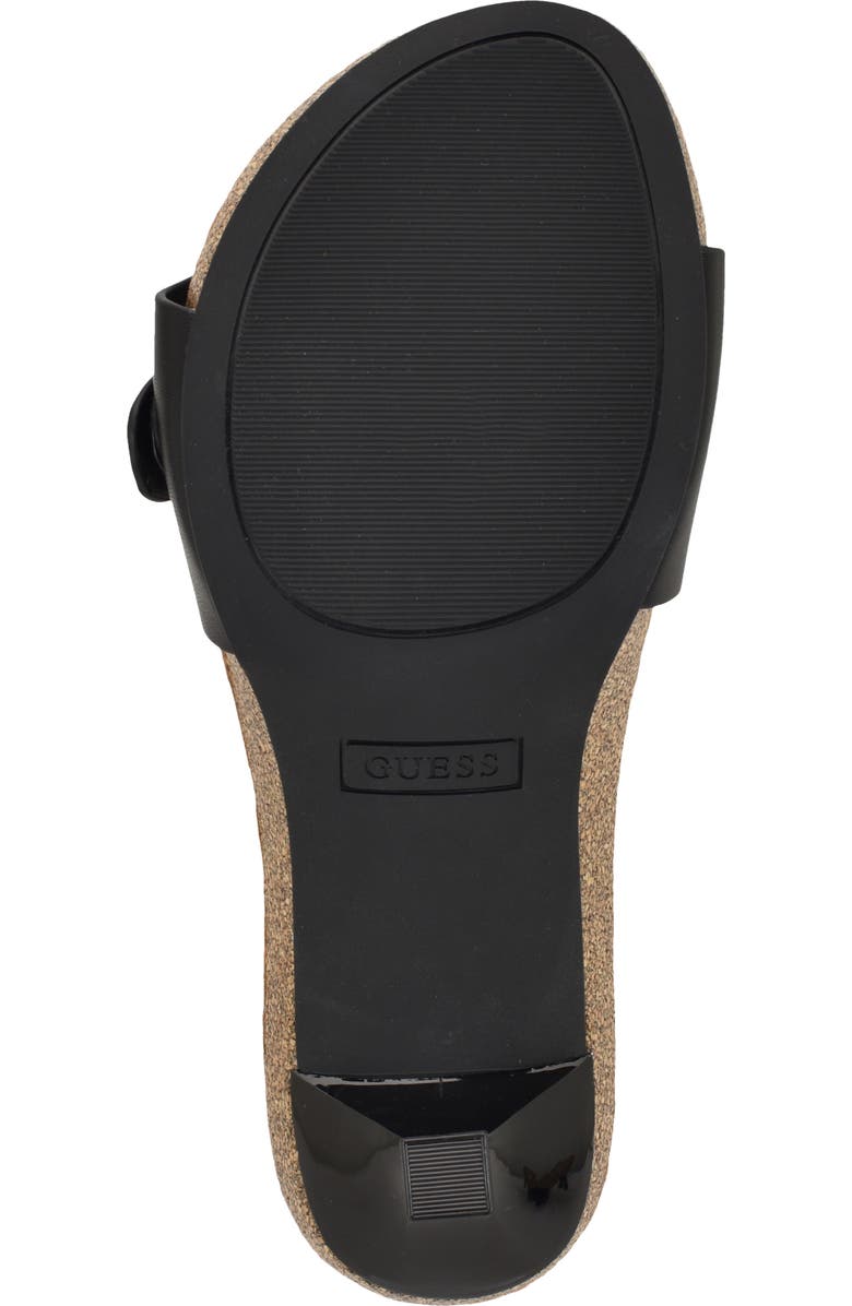 GUESS Dexta Buckle Strap Sandal, Alternate, color, Black