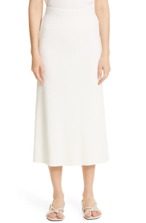 Ribbed Midi Skirt
