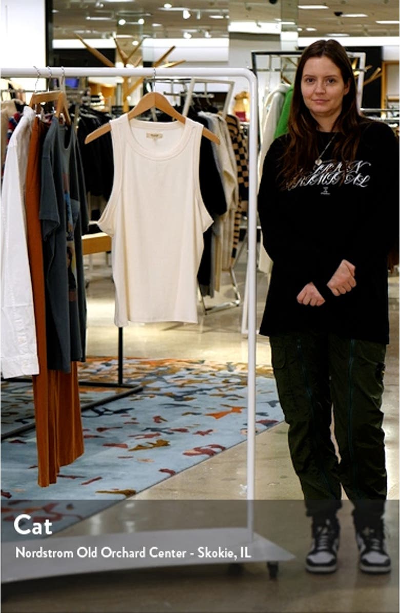 Supima<sup>®</sup> Cotton Rib Cutaway Tank, sales video thumbnail