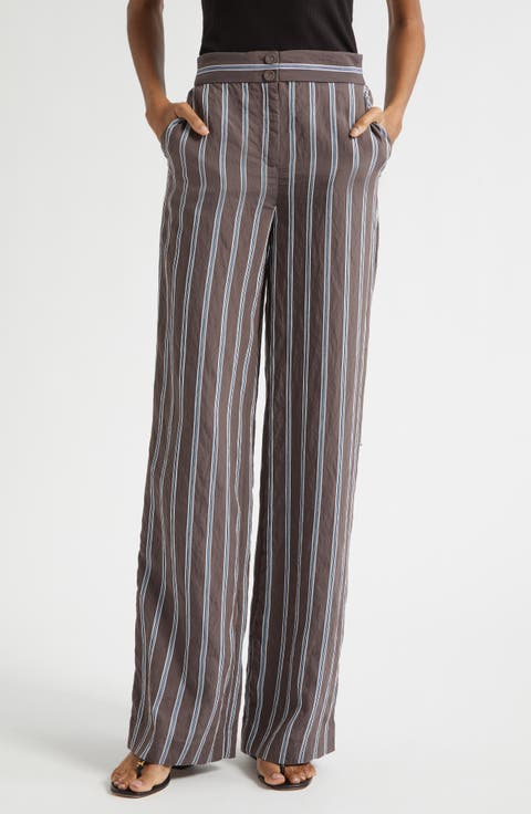 Carraway Stripe Wide Legs Pants