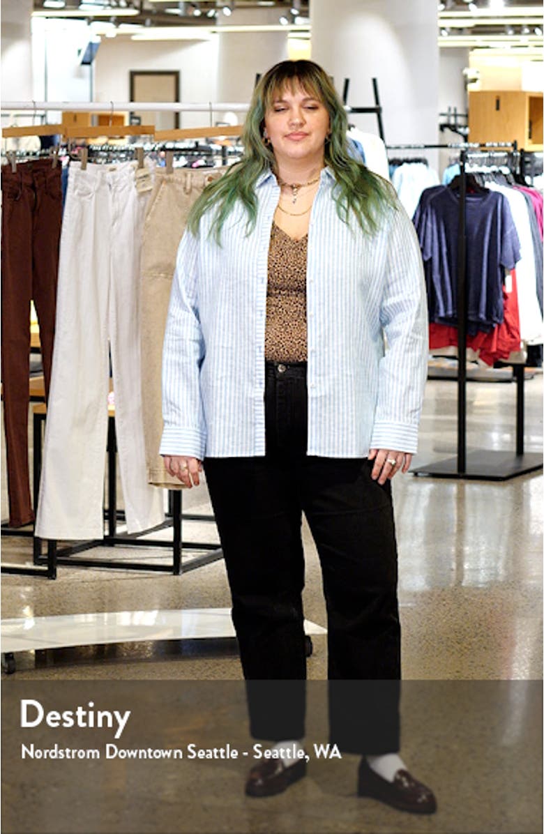 Jordan Stripe Linen Button-Up Shirt, sales video thumbnail