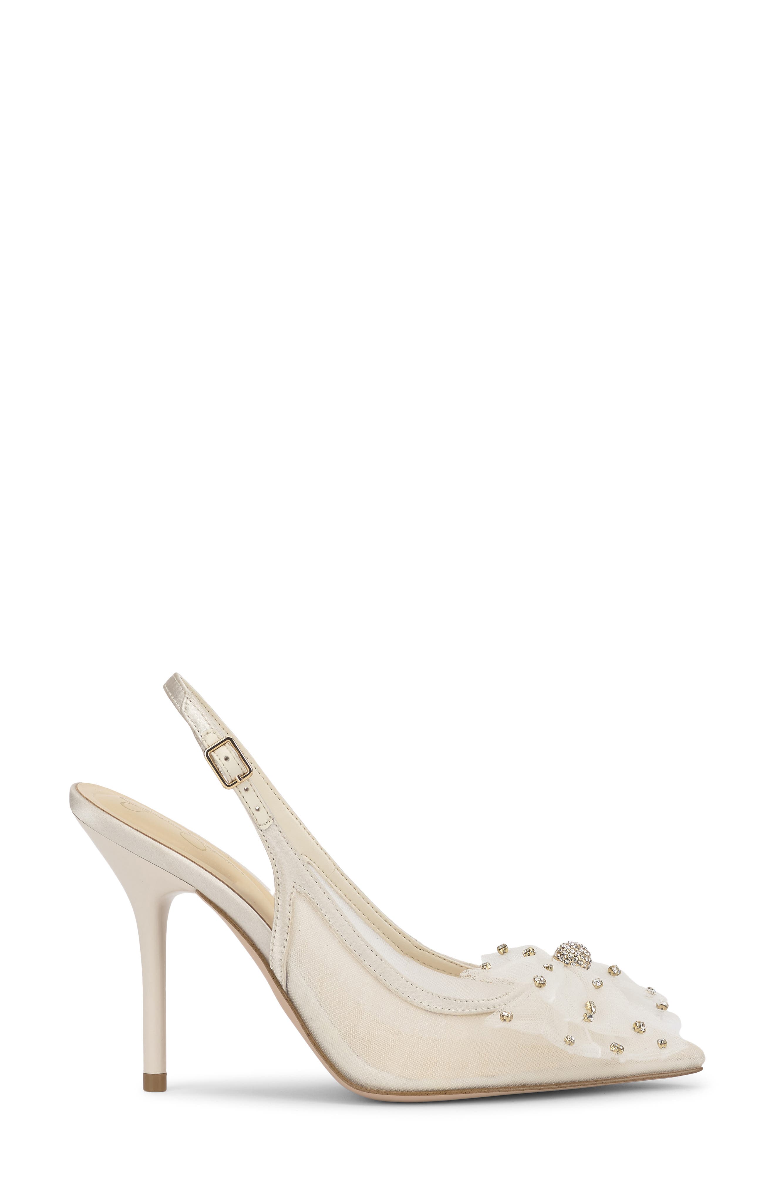 Jessica Simpson Lavilra Slingback Pointed Toe Pump, Alternate, color, Off White