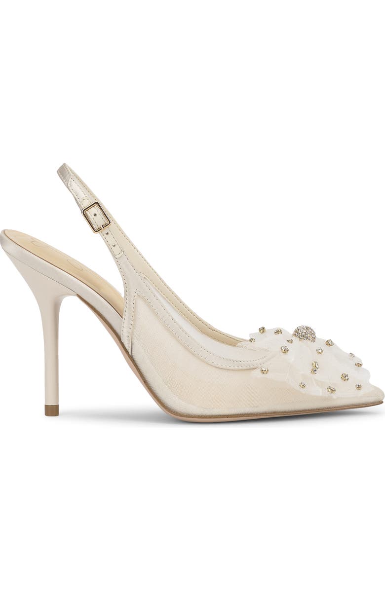 Jessica Simpson Lavilra Slingback Pointed Toe Pump, Alternate, color, Off White