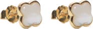 Argento Vivo Sterling Silver Clover Mother-of-Pearl Stud Earrings