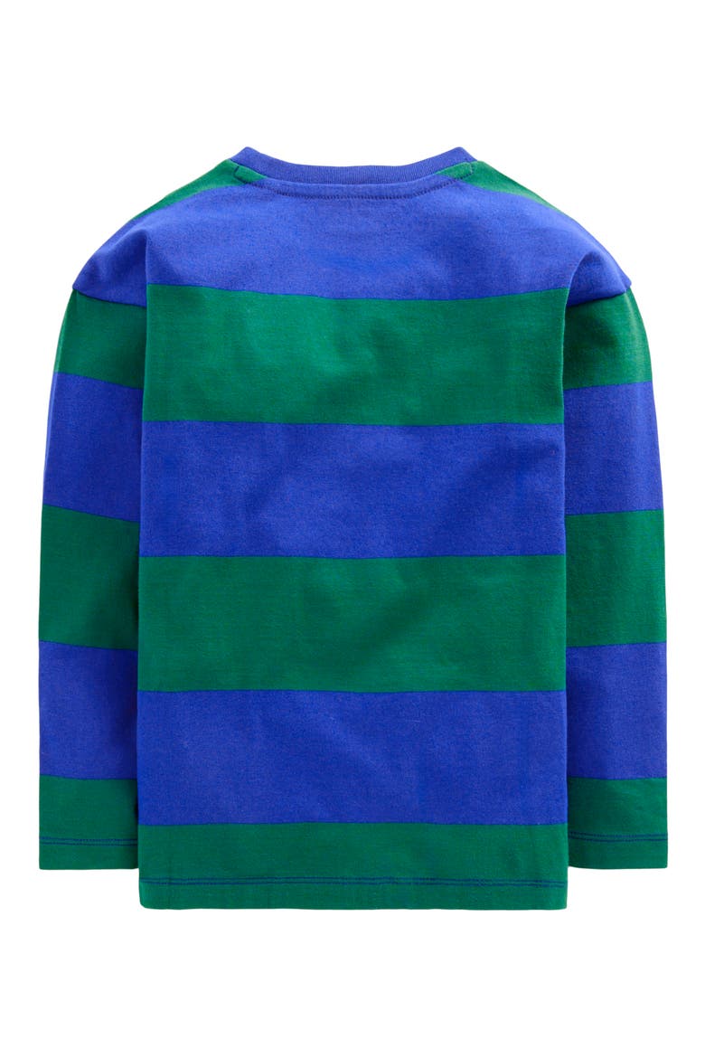 Kids' Striped Long Sleeve T-Shirt, Alternate, color, GALLERY BLUE STRIPED BEATLE