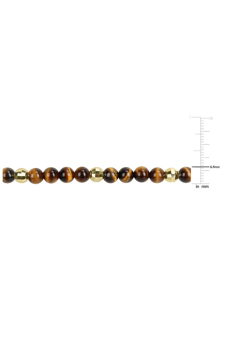 Tiger's Eye Stretch Beaded Bracelet, Alternate, color, BROWN