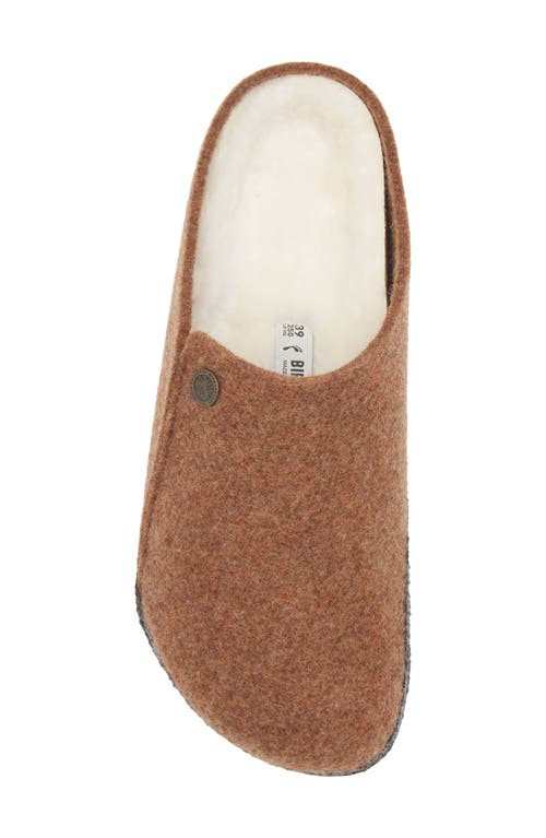 Birkenstock Zermatt Genuine Shearling Lined Slipper In Brown