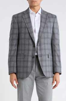 Jack Victor Elex Plaid Wool Blend Sport Coat
