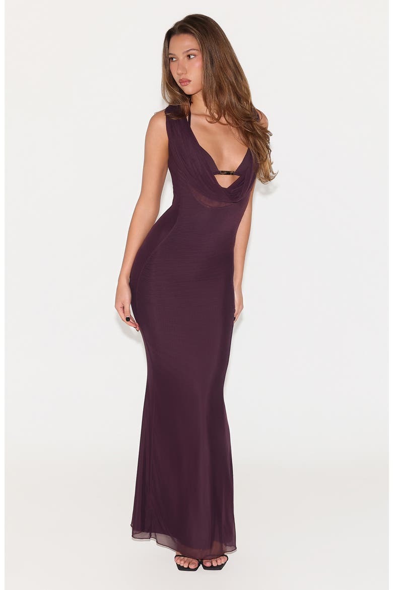 Noemi Maxi Dress, Alternate, color, PLUM