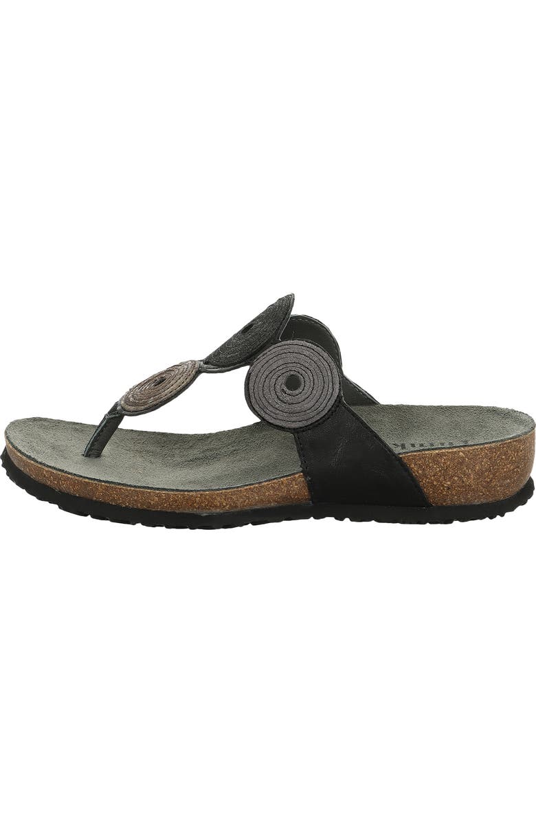 Think! Julia Circles Flip Flop, Alternate, color, Black