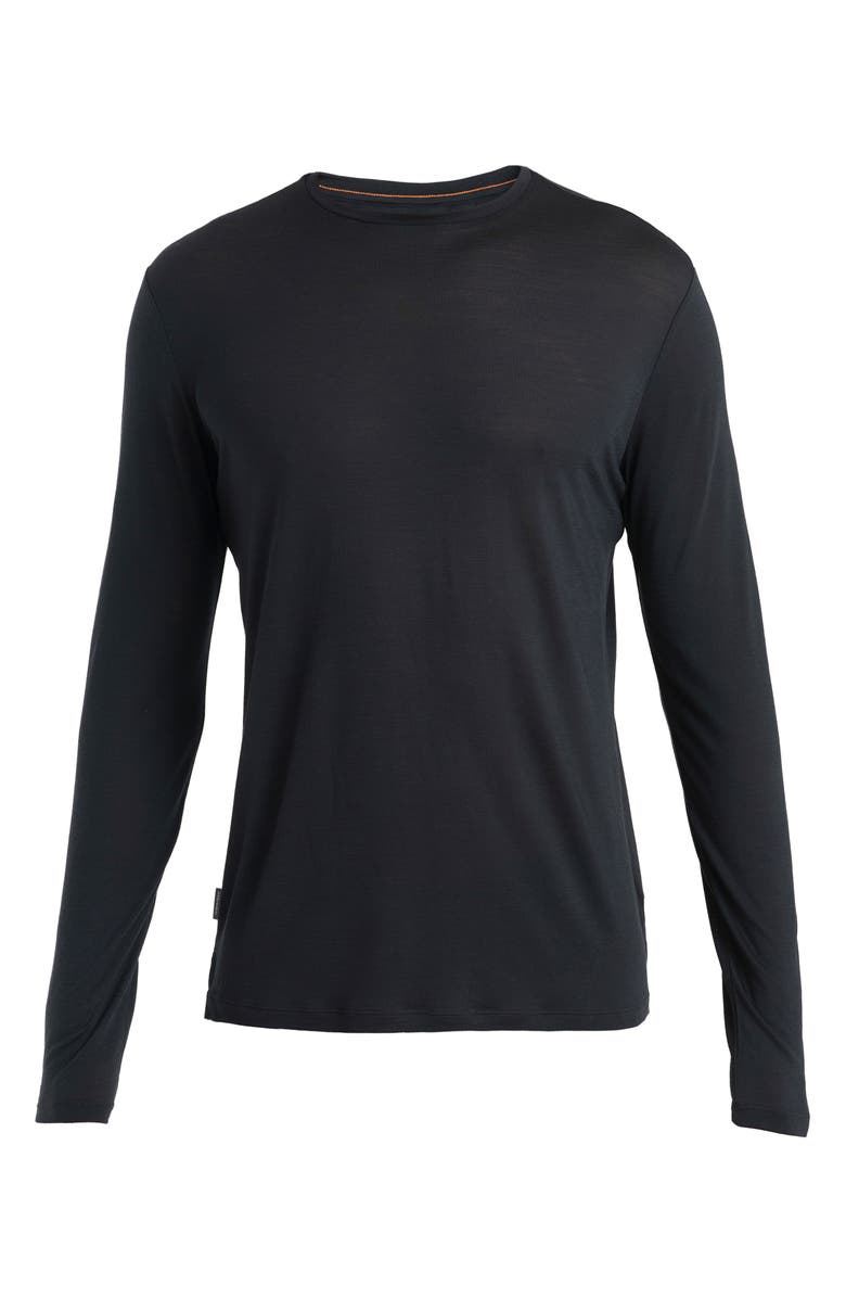 Icebreaker Merino 125 Cool-Lite<sup>™</sup> Sphere Long Sleeve T-Shirt, Alternate, color, Black