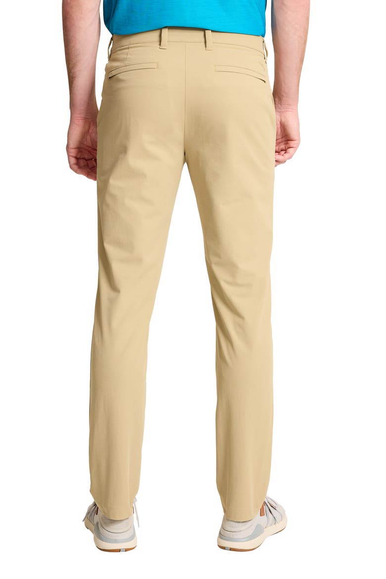 Barbados Pro Flat Front Performance Pants, Alternate, color, STONE KHAKI