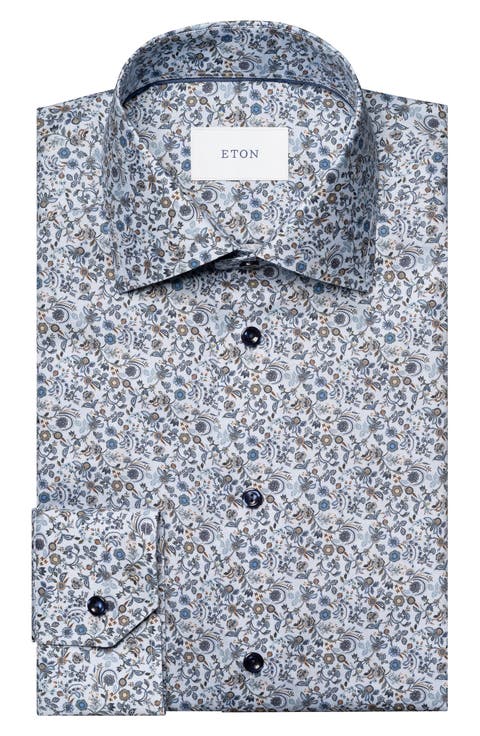 Contemporary Fit Floral Dress Shirt