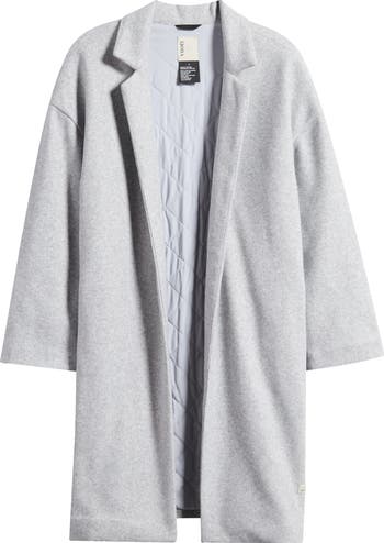 Vuori Soho Oversize Open Front Melton Overcoat | Nordstrom