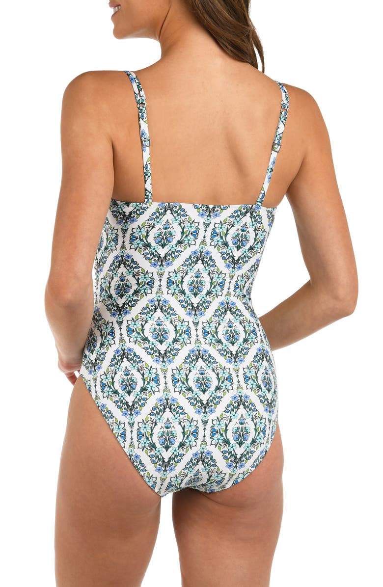 La Blanca Deja Blue One-Piece Swimsuit, Alternate, color, Blue