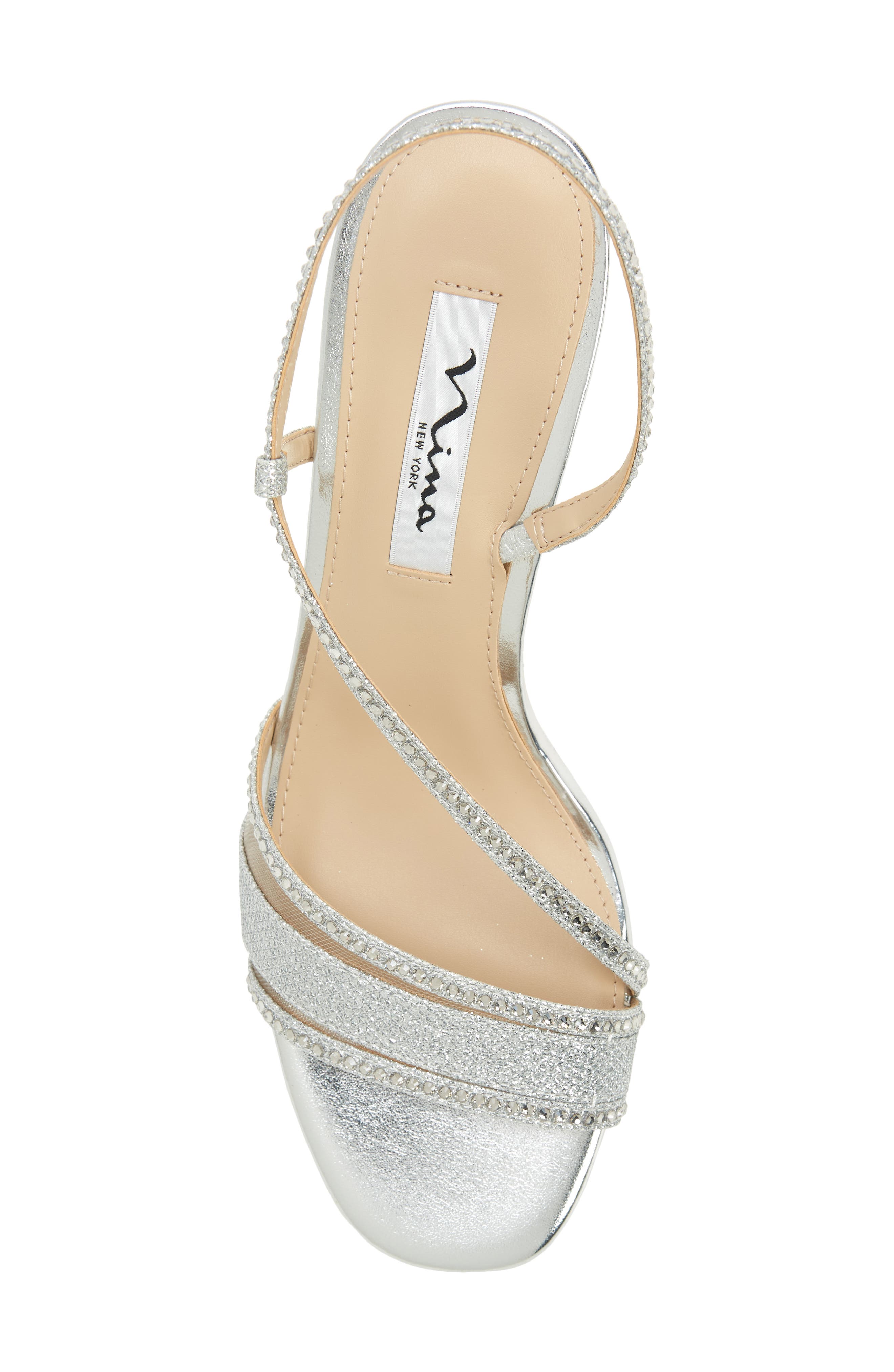 Nina Abbi Slingback Sandal, Alternate, color, Silver