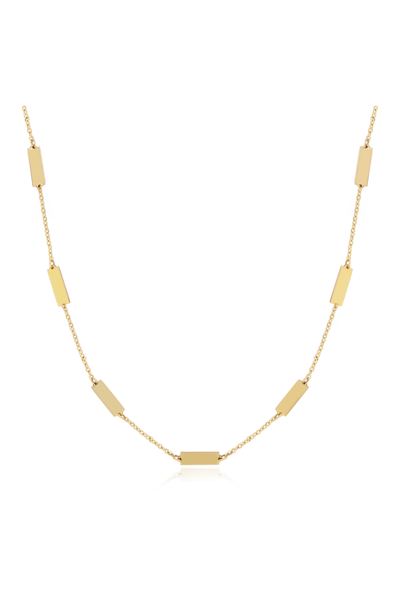 The Lovery Fine Jewelry Gold Bar Chain Necklace, Main, color, Gold
