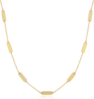 The Lovery Fine Jewelry Gold Bar Chain Necklace