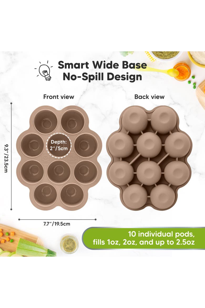 Prep Silicone Baby Food Tray, Alternate, color, Chai Latte