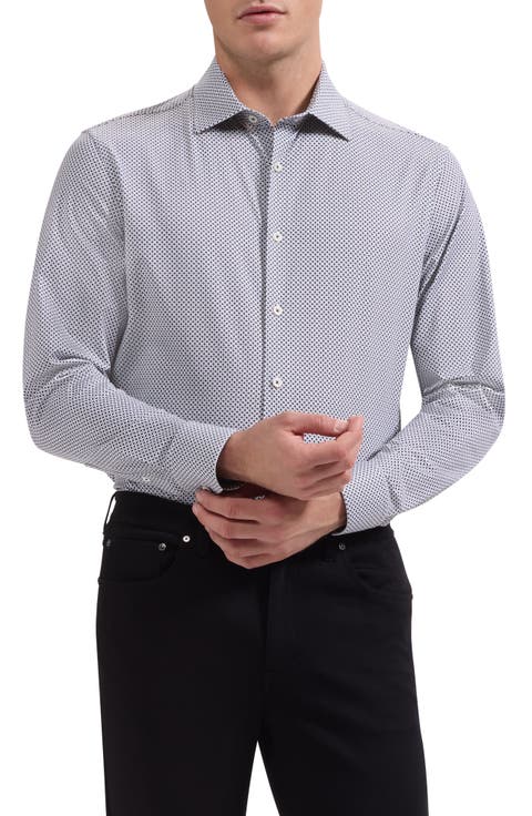 James OoohCotton® Geo Print Button-Up Shirt