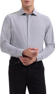 Bugatchi James OoohCotton® Geo Print Button-Up Shirt
