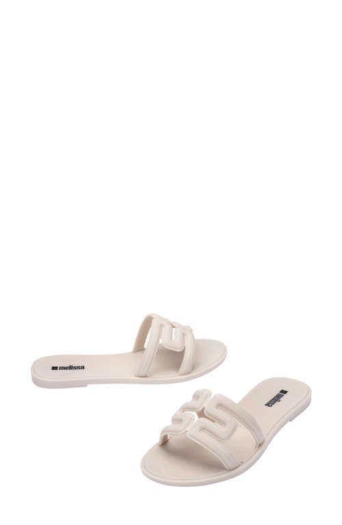 Melissa M Slide Sandal In Neutral