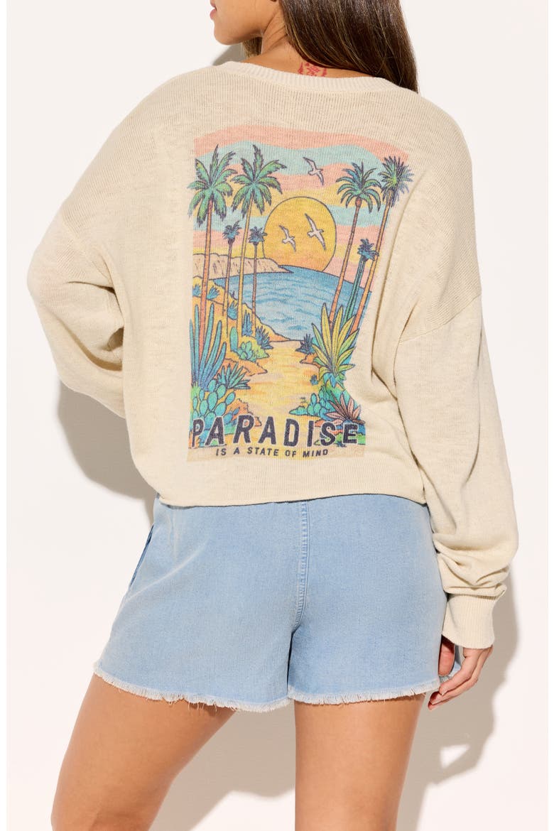 Paradise Ellis Cotton Blend Sweater, Alternate, color, NATURAL