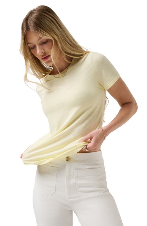 Travismathew Cloud Crewneck T-shirt In Yellow