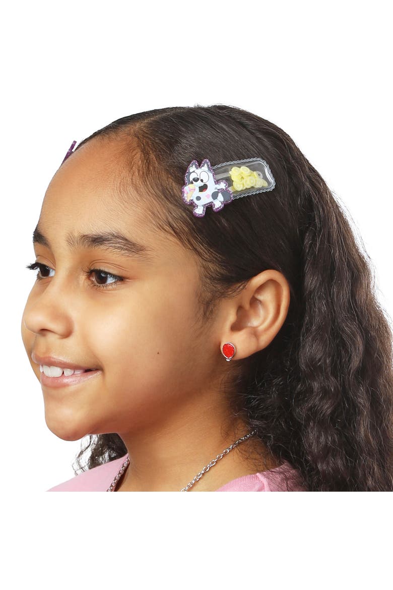 Hair Clip 6-Piece Set - Snap Back Shaker Hair Clips, Bluey Accessories, Alternate, color, Multicolored