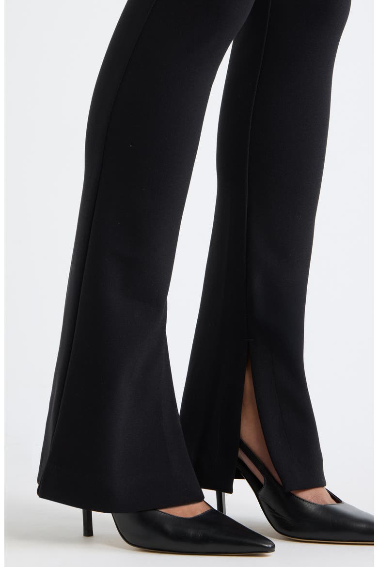 Split Hem Knit Pants, Alternate, color, BLACK