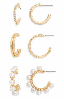 Panacea 3-Pack Hoop Earrings