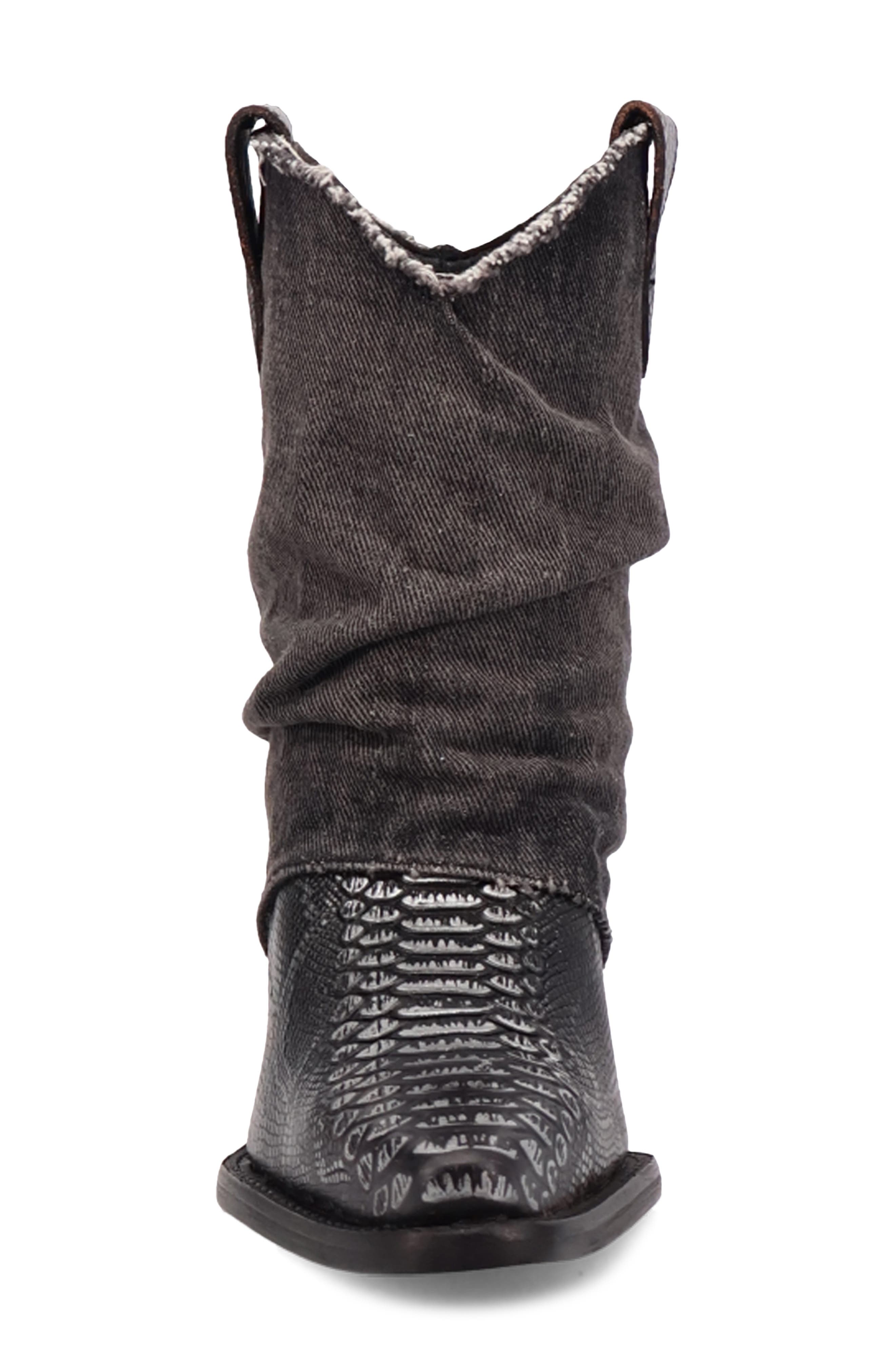 Dingo Denim Dream Western Boot, Alternate, color, Black