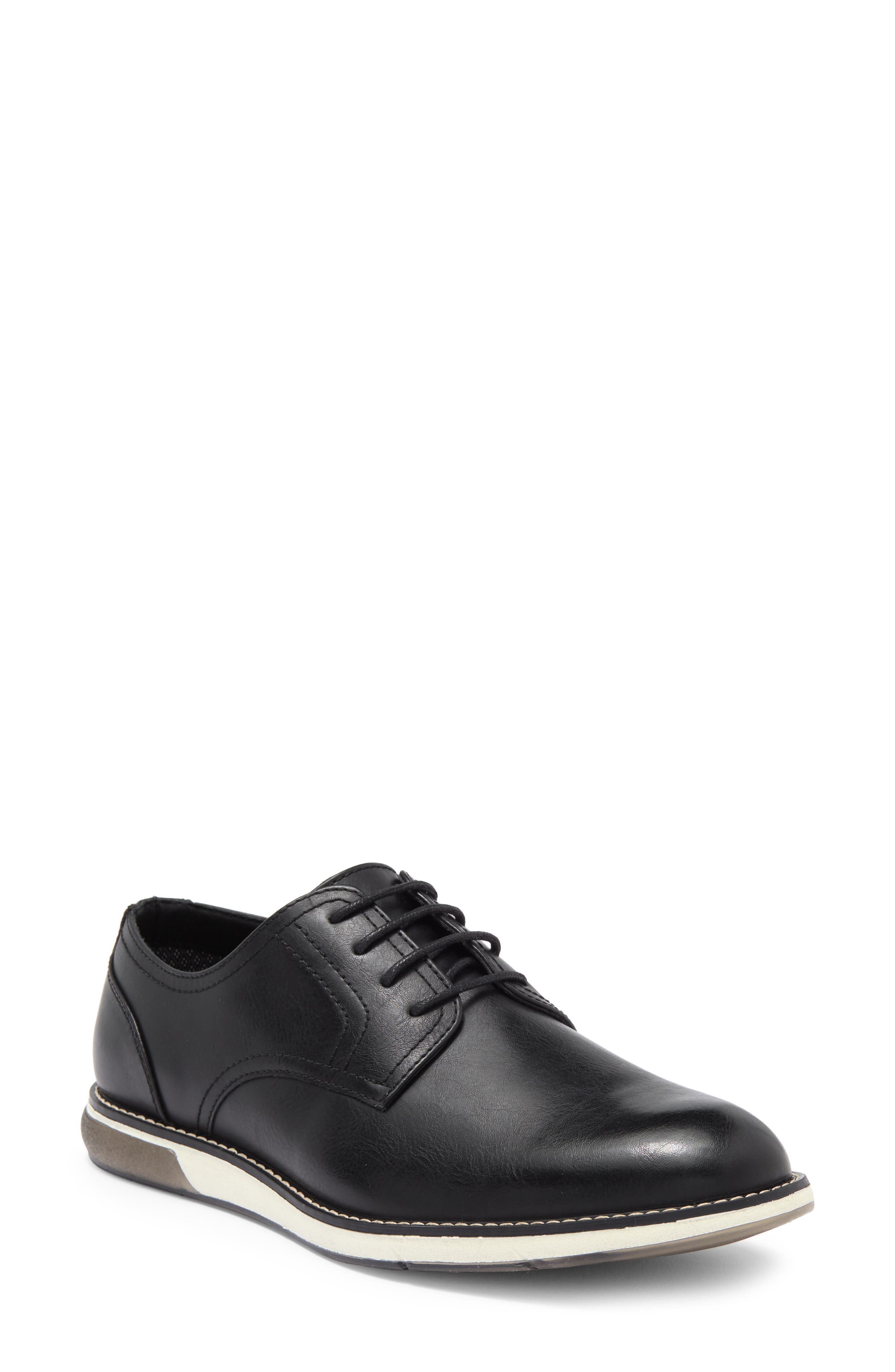 Rush by Gordon Rush Plain Toe Derby, Main, color, Black