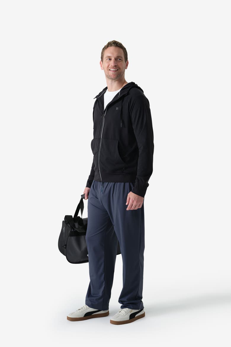 Men's Everyday Full Zip Hoodie, Alternate, color, Black