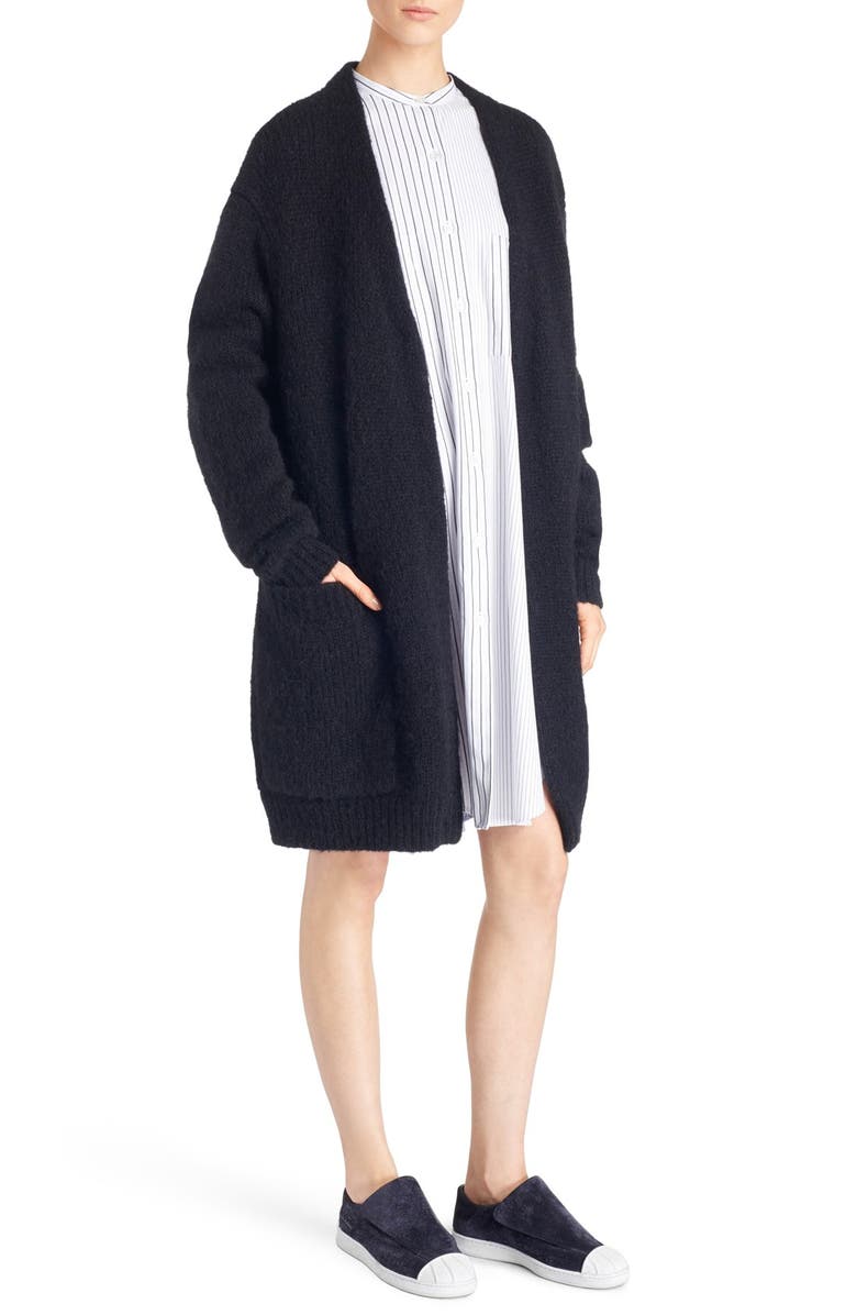 Acne Studios Oversize Wool Blend Cardigan, Alternate, color,