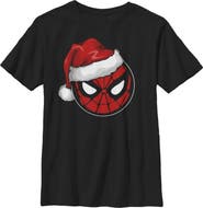 Marvel: Spider-Man Boy's Marvel Spider-Man Christmas Spider-Man Santa Hat Graphic T-Shirt